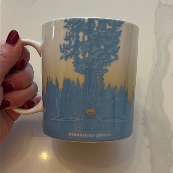 Starbucks California Mug - Blue, White, and Gold - Picture 3 of 4